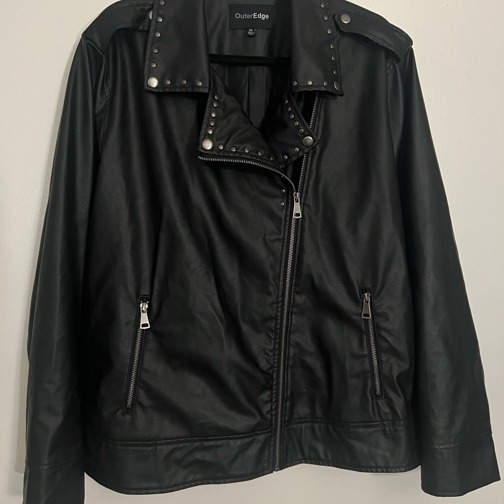 Outer Edge Women's Black Leather Jacket